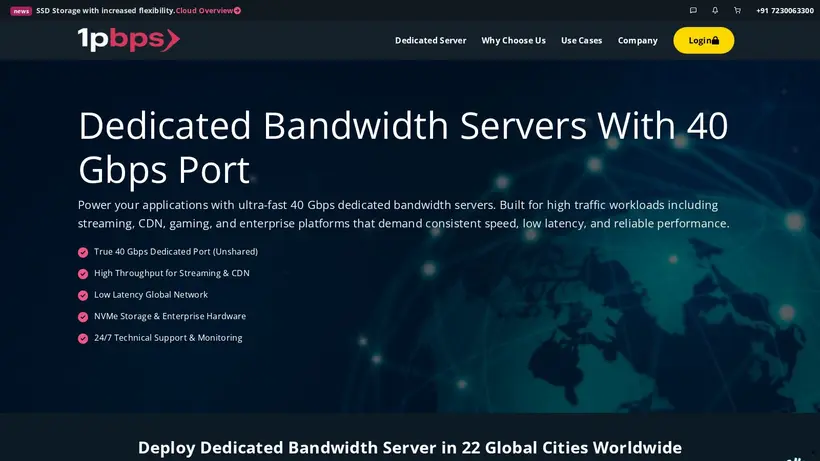 1PBPS homepage screenshot