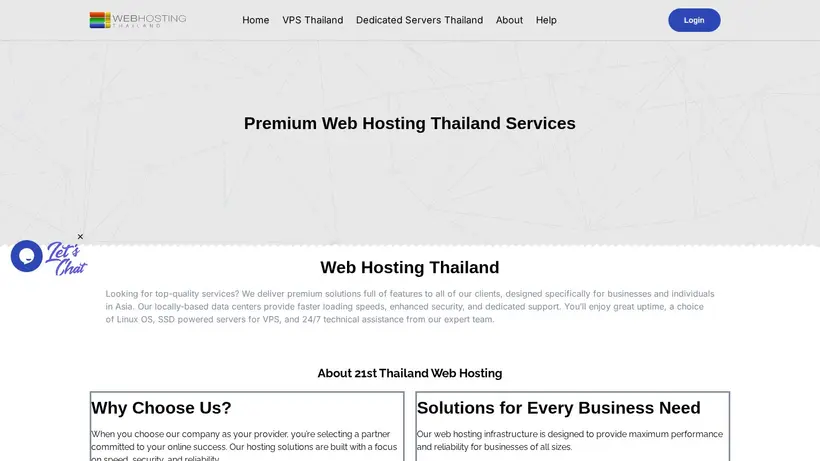 21st-Thailand homepage screenshot