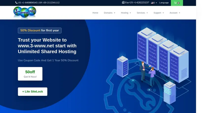 3-Www homepage screenshot