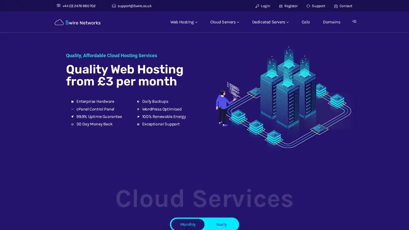 5Wire homepage screenshot