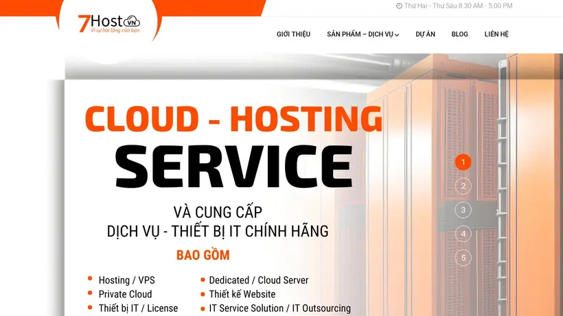 7Host Vietnam homepage screenshot
