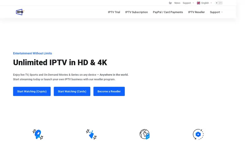 AbyssTV homepage screenshot