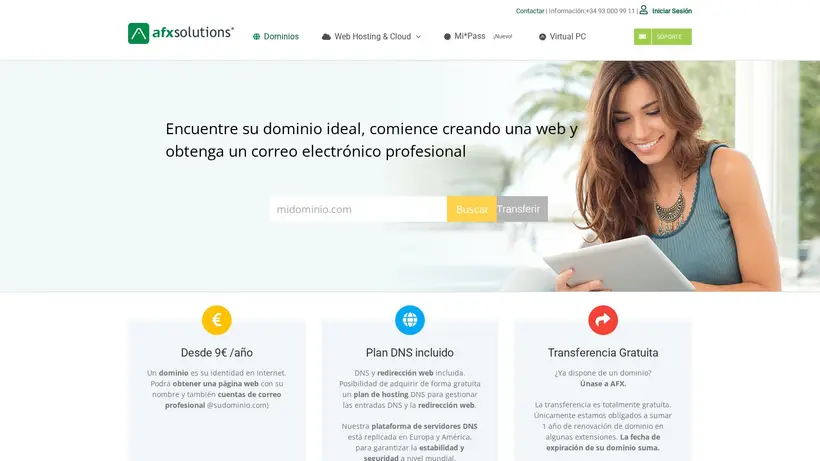 AFX Solutions homepage screenshot