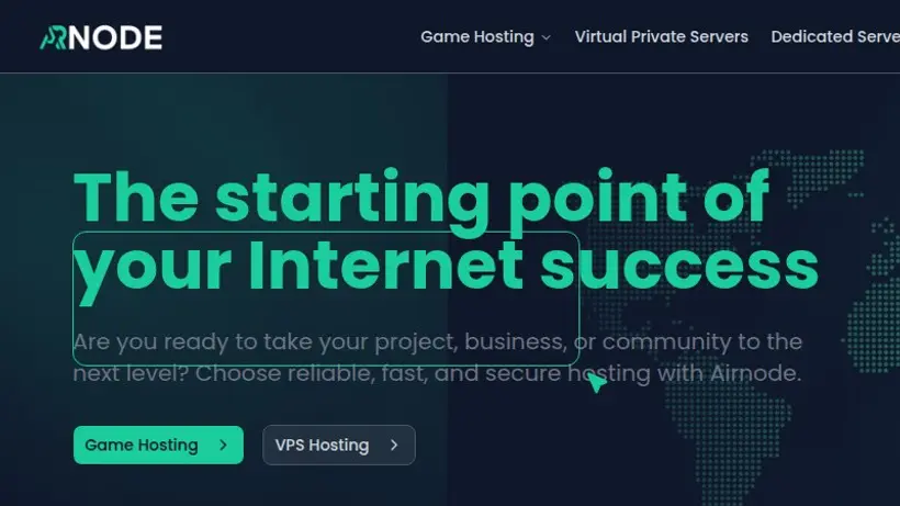 Airnode homepage screenshot