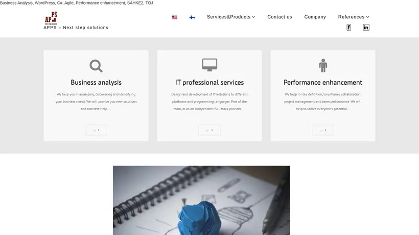 Apps-Oy homepage screenshot