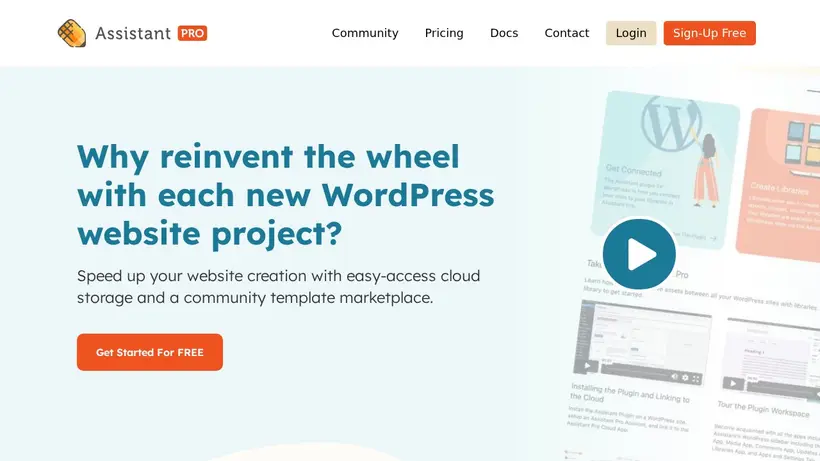 Assistant.pro homepage screenshot