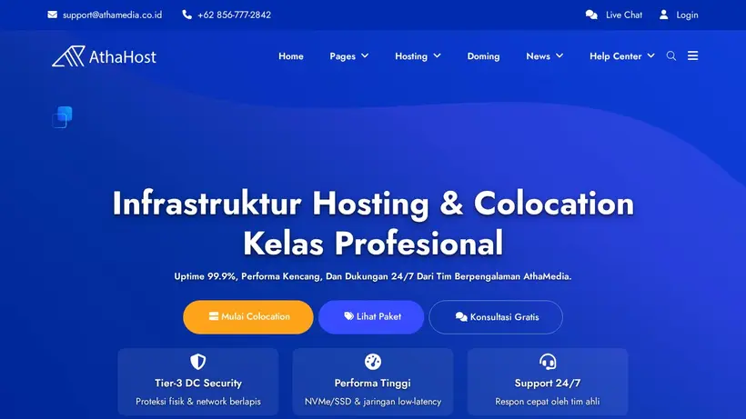 AthaMedia homepage screenshot