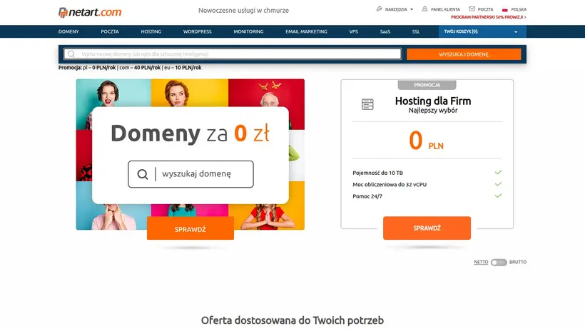 AttHost homepage screenshot