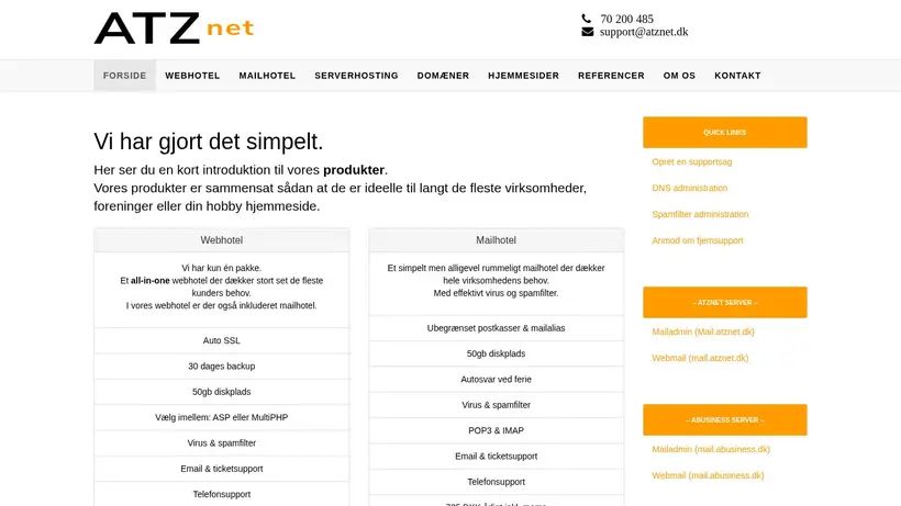 ATZnet homepage screenshot