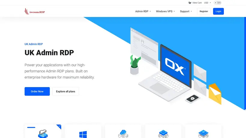 AwesomeRDP homepage screenshot