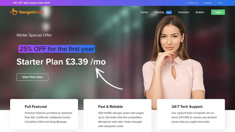 BargainHost homepage screenshot
