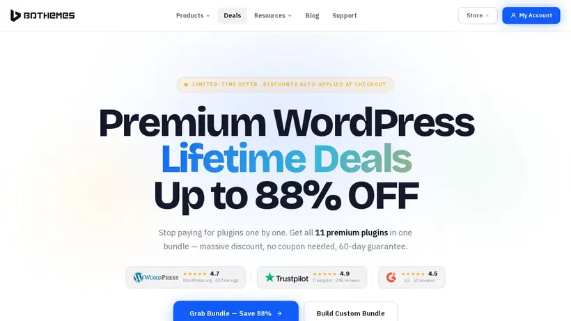 BdThemes homepage screenshot