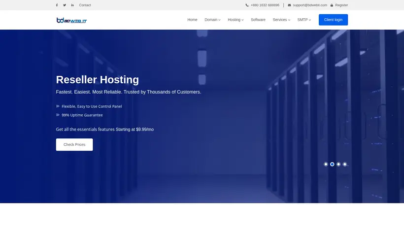 BDWebIT homepage screenshot