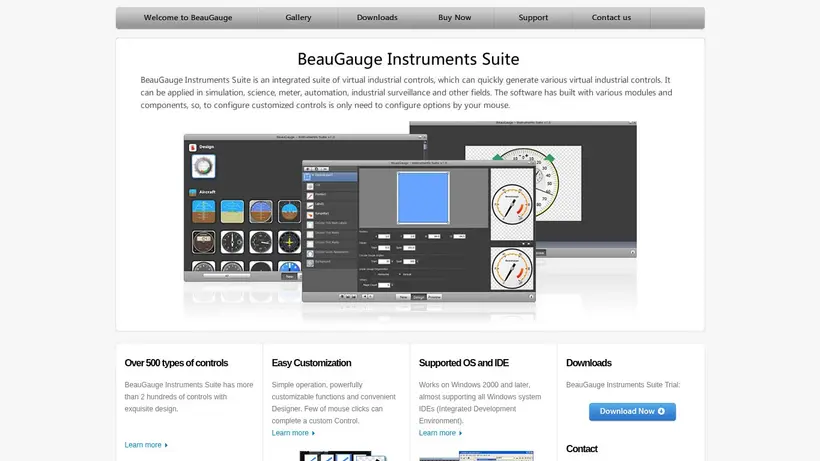 BeauGauge homepage screenshot