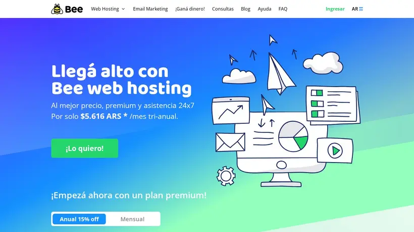 BeeWH homepage screenshot