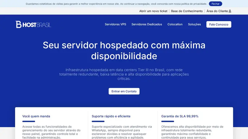 BHostBrasil homepage screenshot