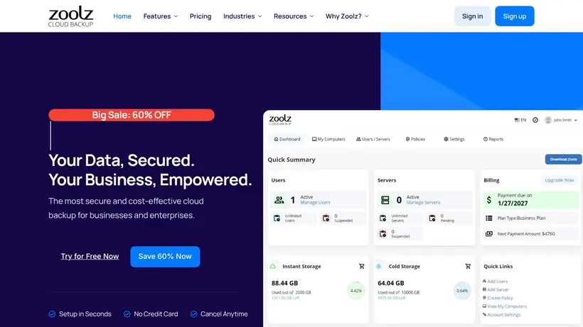 BigMIND homepage screenshot