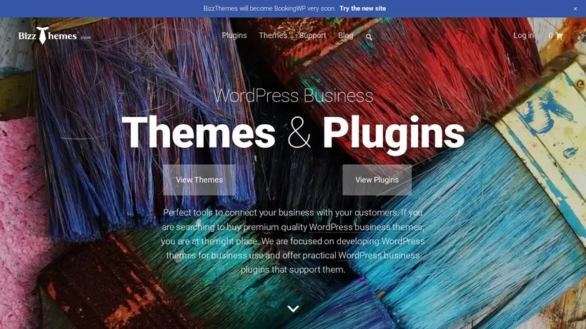 BizzThemes homepage screenshot