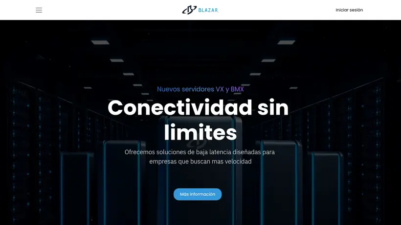 Blazar.mx homepage screenshot