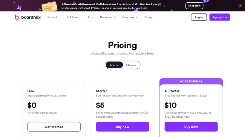 Boardmix homepage screenshot