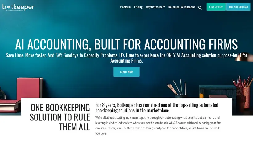 Botkeeper homepage screenshot