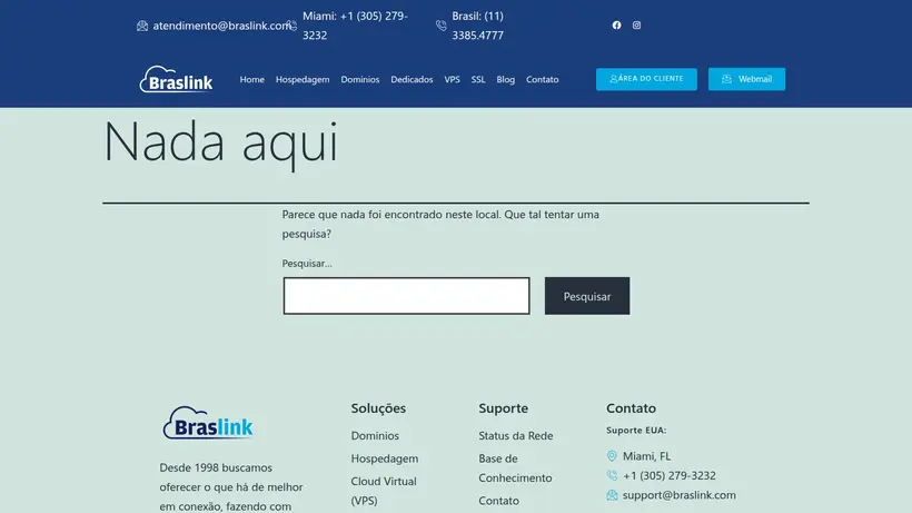 BrasLink homepage screenshot