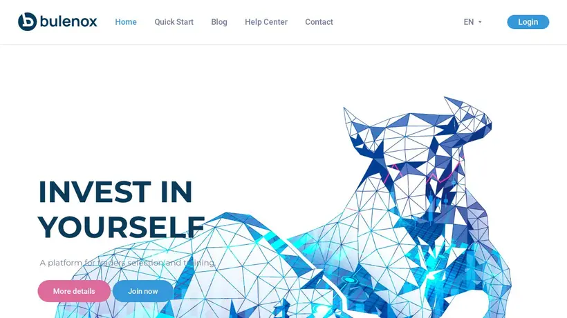 Bulenox homepage screenshot