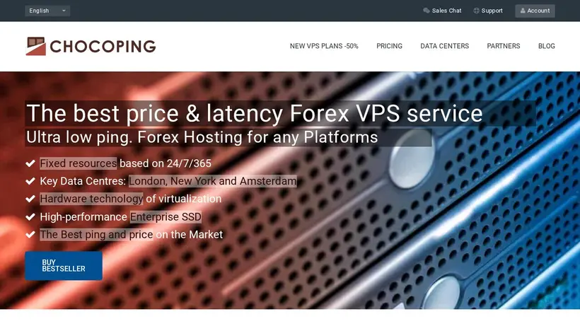 Chocoping homepage screenshot