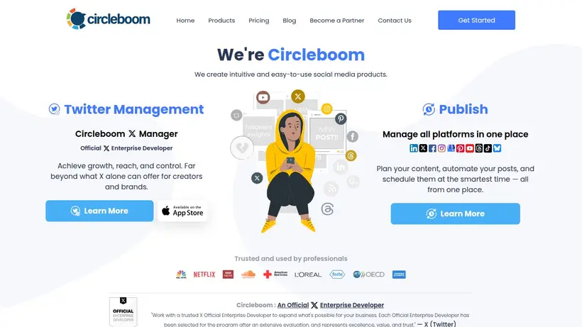 Circleboom homepage screenshot