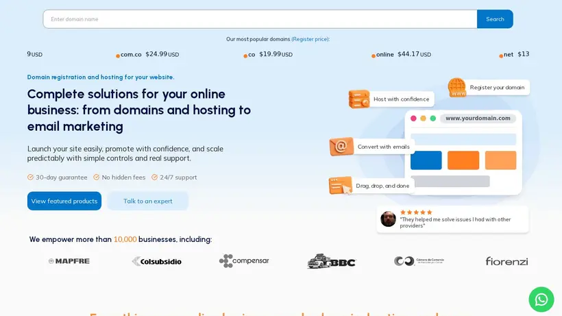 Click Panda homepage screenshot