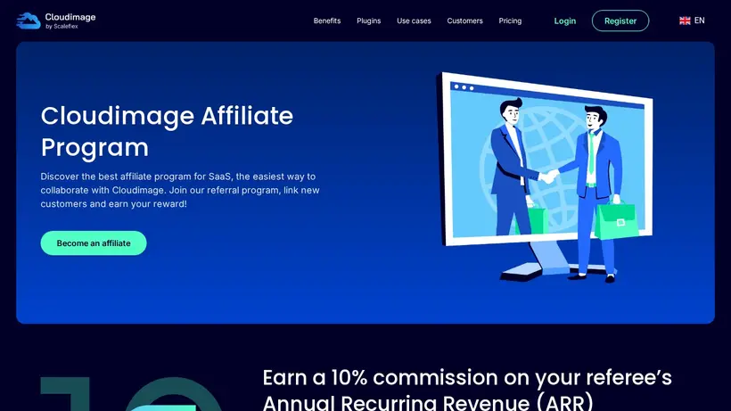 Cloudimage homepage screenshot