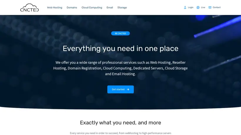 CNCTED homepage screenshot