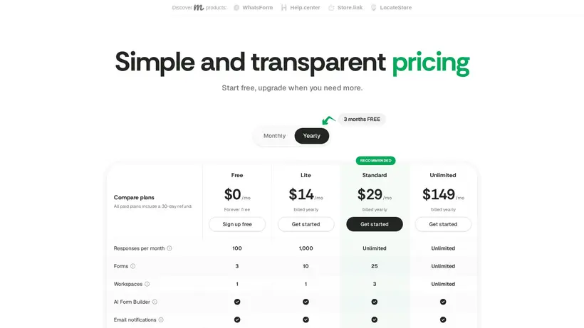 Collect.chat homepage screenshot