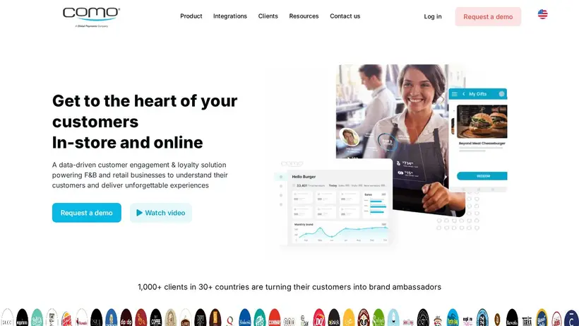 Como.com homepage screenshot