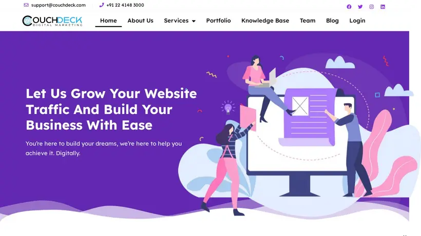 Couch Deck homepage screenshot