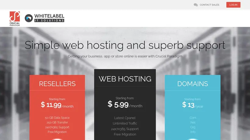 Crucialp homepage screenshot