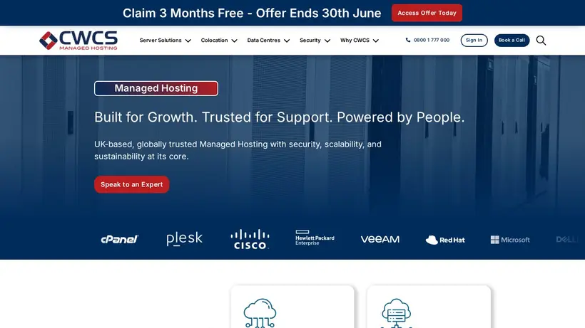 Cwcs homepage screenshot