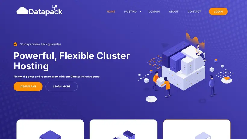 DataPack.net homepage screenshot