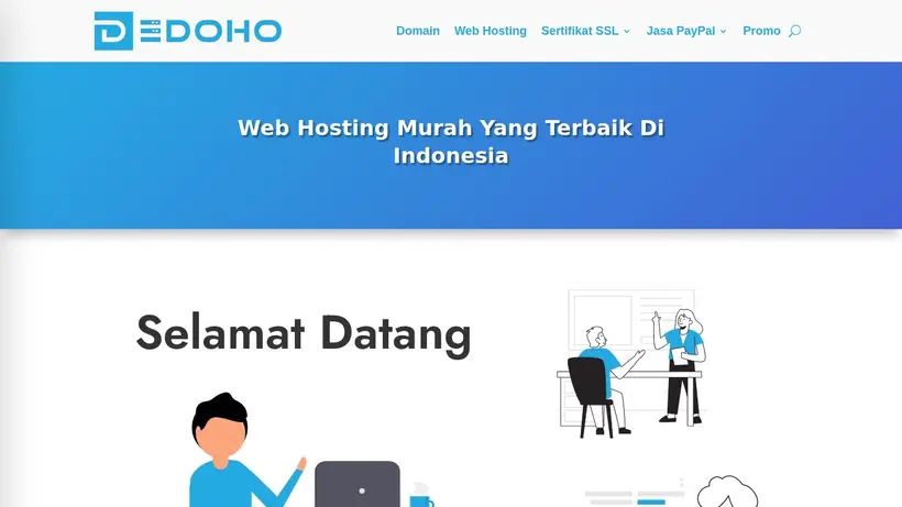 DeDoHo homepage screenshot