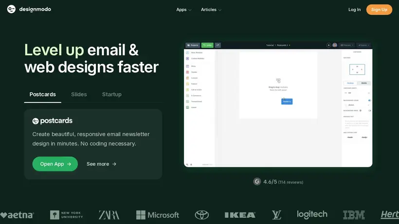 Designmodo homepage screenshot