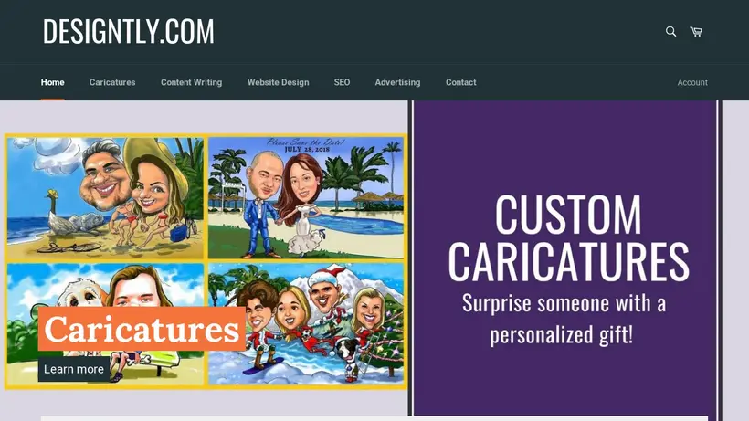 Designtly homepage screenshot