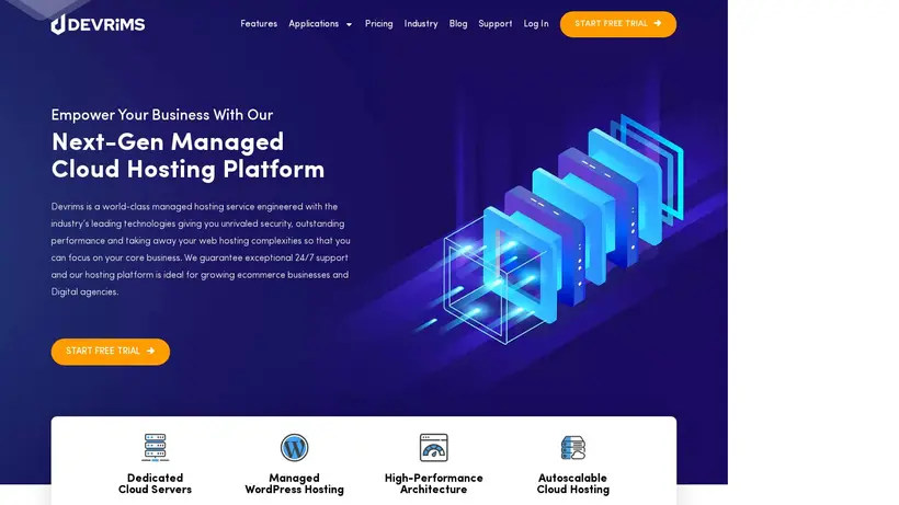 Devrims homepage screenshot