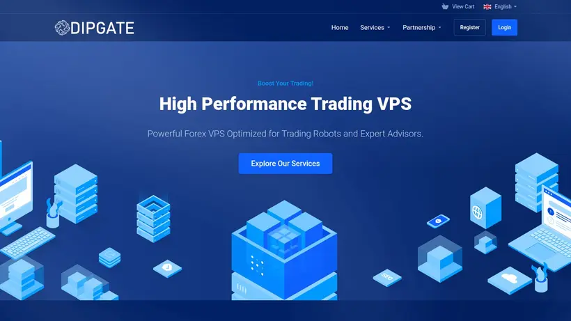 DipGate homepage screenshot