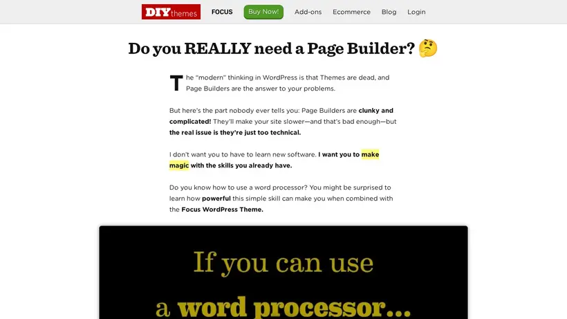 DIYThemes homepage screenshot