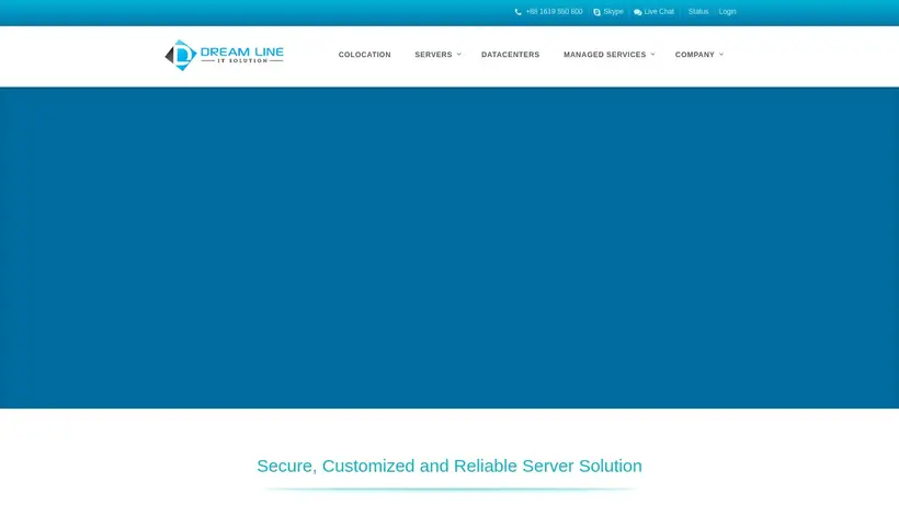 DreamLineIT homepage screenshot
