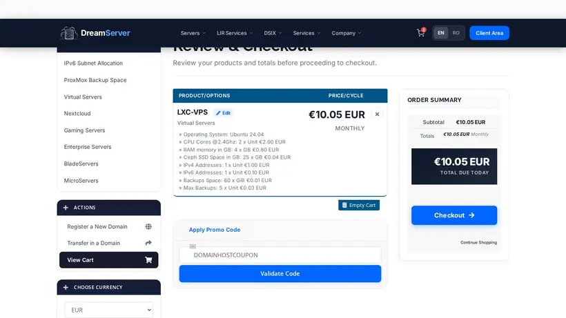 DreamServer homepage screenshot