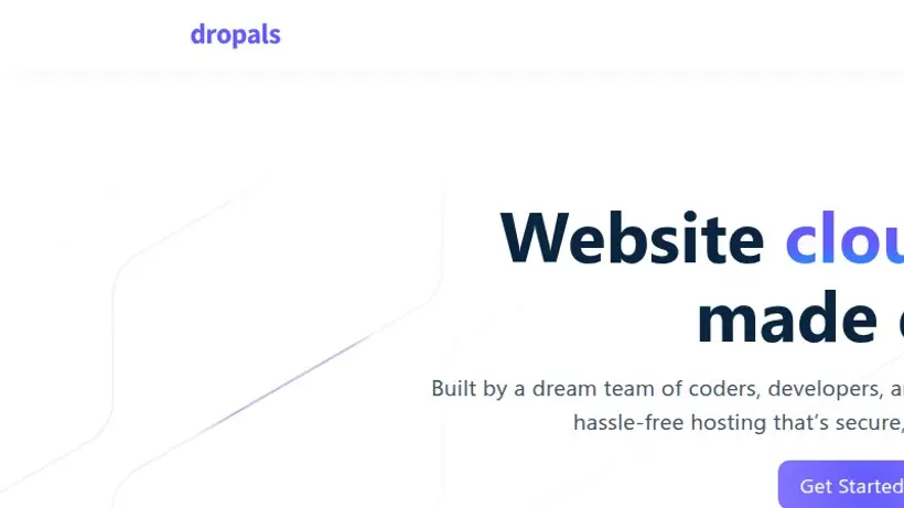 Dropals homepage screenshot