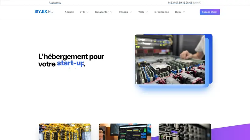 Dyjix homepage screenshot