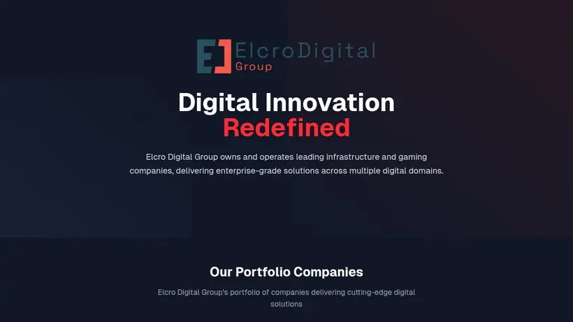 Elcrodigital homepage screenshot