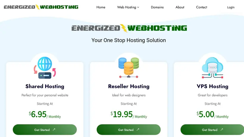 Energizedit homepage screenshot